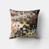 近代美術のドット・パターンの枕 クッション (裏面)