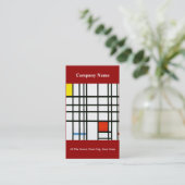 近代美術の刺激を受けたな名刺の赤 名刺 (スタンド正面)