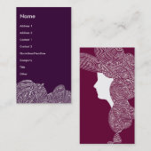 近代美術の女性名刺 名刺 (正面/裏面)