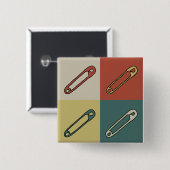 近代美術の安全かおむつピンデザイン 缶バッジ (正面&裏面)