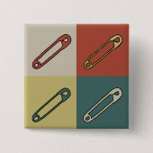 近代美術の安全かおむつピンデザイン 缶バッジ (正面)