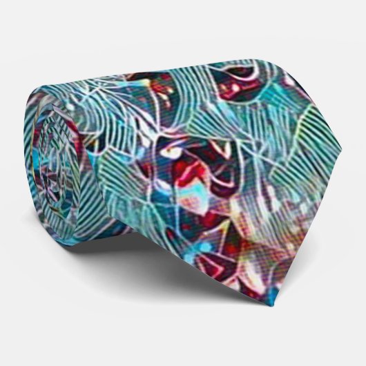 近代美術の酸のペイズリーの首のタイ ネクタイ (ロール)