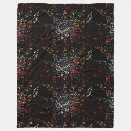 近代美術の黒はモザイクギフトCricketDianeを着色します フリースブランケット