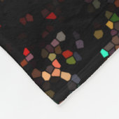 近代美術の黒はモザイクギフトCricketDianeを着色します フリースブランケット (角)