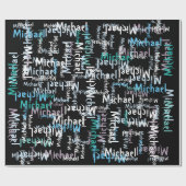 近代美術は名前を加えます ラッピングペーパー (フラット)