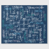 近代美術は名前を加えます ラッピングペーパー (フラット)