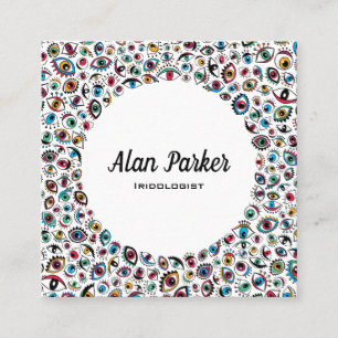 近代美術はiridologistの眼科医を注目します スクエア名刺