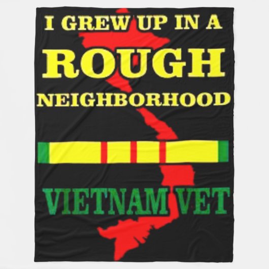 近所で育った フリースブランケット (正面)