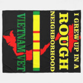 近所で育った フリースブランケット (正面(横))