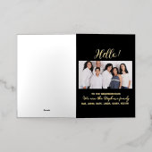 近所に来たことがない」写真のお知らせ 箔グリーティングカード (外側レイダウン)