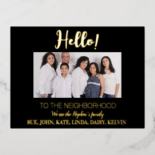 近所に来たことがない」写真のお知らせ 箔シーズンポストカード