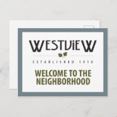 近所のはがきへようこそ シーズンポストカード (正面/裏面)