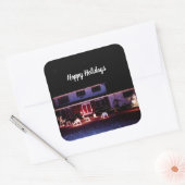 近所のカードのクリスマス スクエアシール (封筒)