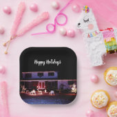 近所のカードのクリスマス ペーパープレート (パーティー)