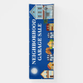 近所のガレージセール 横断幕 (縦)