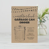 近所のゴミ缶ディナー招待状 招待状 (スタンド正面)
