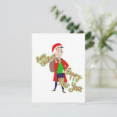 近所のサンタクロースのフラットホリデーカード シーズンカード (スタンド正面)