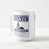 近所のパパブ警告ルー コーヒーマグカップ (正面左)