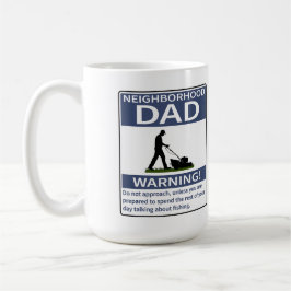 近所のパパブ警告ルー コーヒーマグカップ