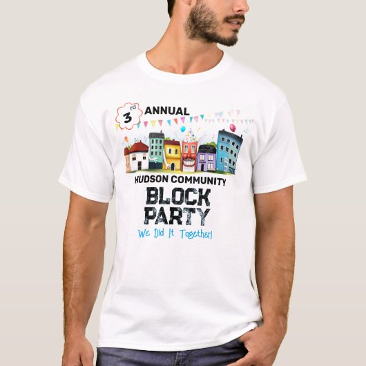 近所のパーティー Tシャツ (正面)
