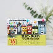 近所のブロックパーティーのご案内 招待状 (スタンド正面)