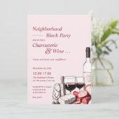 近所のブロックパーティー　シャルキュテリー＆ワイン 招待状 (スタンド正面)