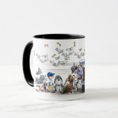 近所のペットでさえ郵便配達人を愛していた マグカップ (正面左)