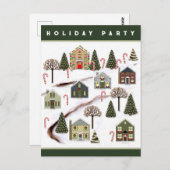 近所のホリデーパーティー ポストカード (正面/裏面)