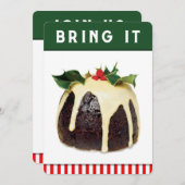 近所のホリデーパーティー 招待状 (正面/裏面)