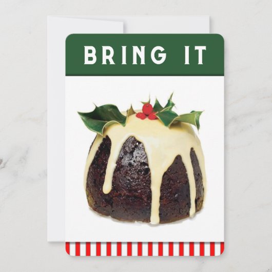 近所のホリデーパーティー 招待状 (正面)