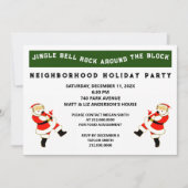 近所のホリデーパーティー 招待状 (正面)