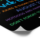 近所のロックザブロックブロックパーティの招待状 ポスター (角)