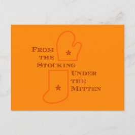 近所の人が挨拶する ポストカード