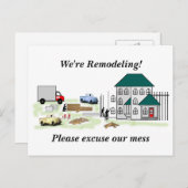 近所の人に自分のホームプロジェクトを伝える ポストカード (正面/裏面)