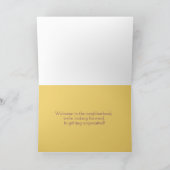 近所の家のピケットフェンスへようこそ カード (内部)