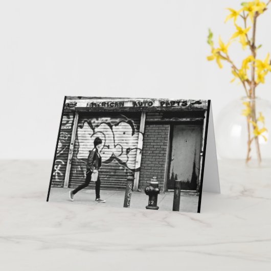 近所の散歩 カード (黄色い花)