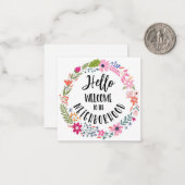 近所の新しいホームノートカードへようこそ ノートカード (正面/裏面インサイチュ)