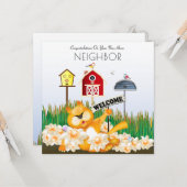 近所の新しい家へようこそ カード (正面/裏面インサイチュ)