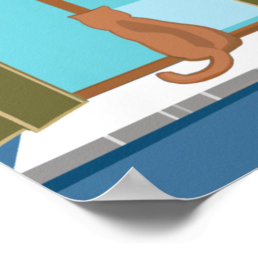 近所の時計 ポスター (角)