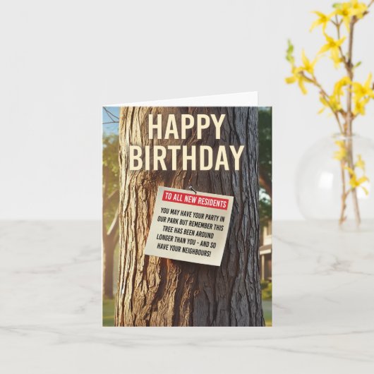 近所の木の知恵 カード (黄色い花)