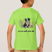 近所の犬の散歩代行業 Tシャツ (裏面)