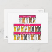 近所の猫漫画へようこそ ポストカード (正面/裏面)