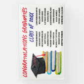 近所の高校卒業記念バナー 横断幕 (縦)