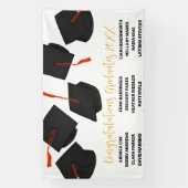 近所の高校卒業記念バナー 横断幕 (縦)