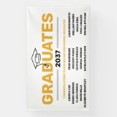 近所の高校卒業記念バナー 横断幕 (縦)