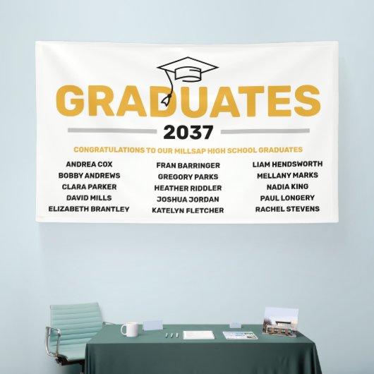 近所の高校卒業記念バナー 横断幕 (トレードショー)