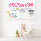 近所の高校卒業記念バナー 横断幕 (インサイチュ)