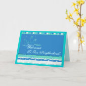 近所へようこそ!カード カード (黄色い花)