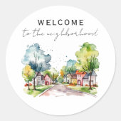 近所へようこそ ラウンドシール (正面)