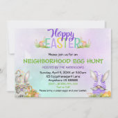 近所イースターエッグ狩り招待状 招待状 (正面)